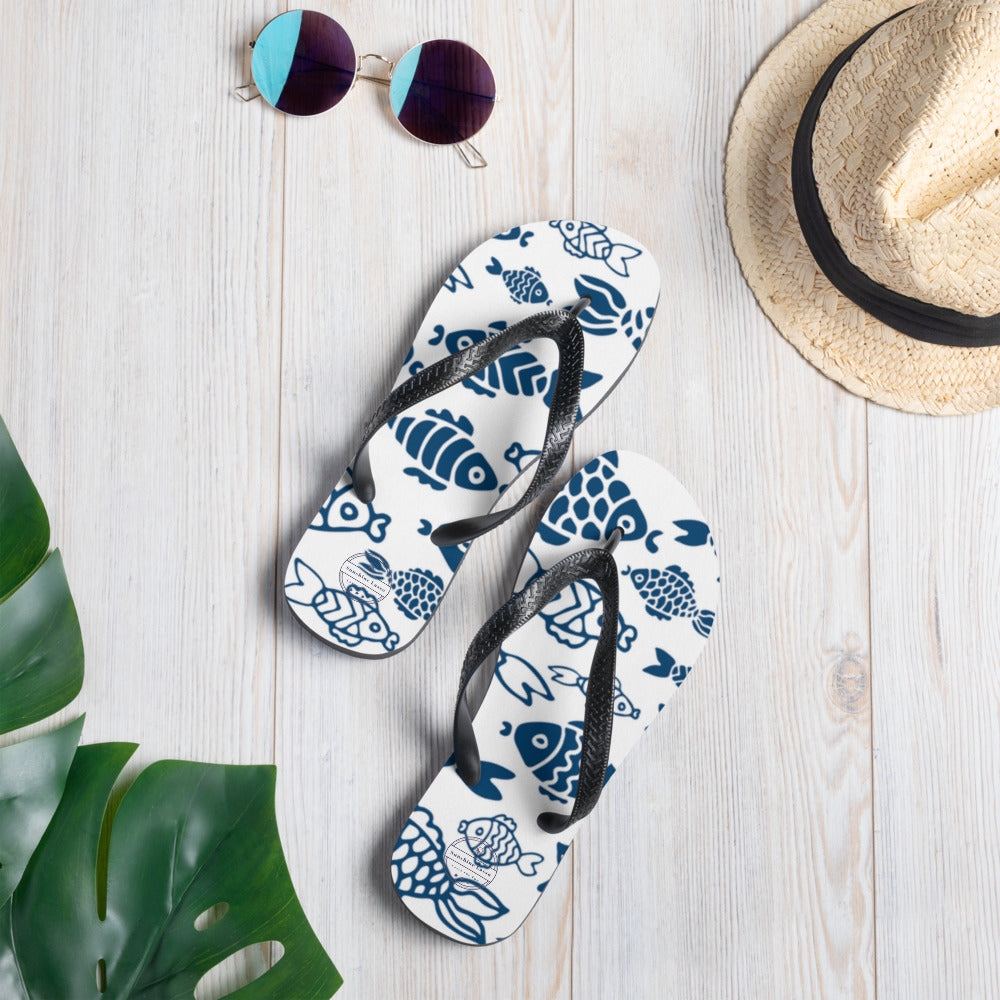 Sunshine Lasso 'Fish in the Sea' Flip-Flops