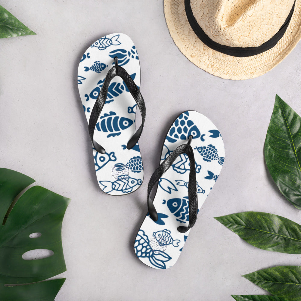 Sunshine Lasso 'Fish in the Sea' Flip-Flops