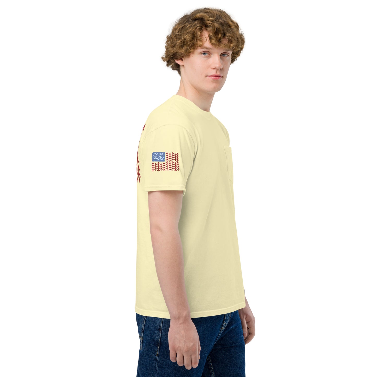 Unisex Sunshine Lasso pocket FLAG t-shirt