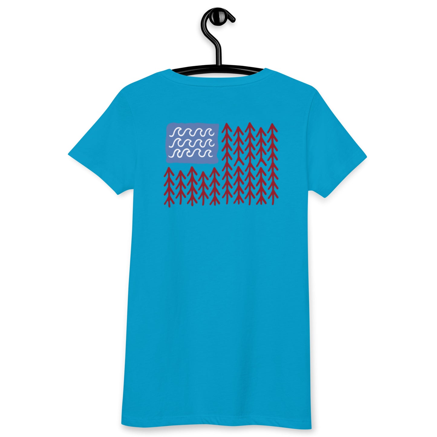 Women’s fitted Sunshine Lasso FLAG t-shirt