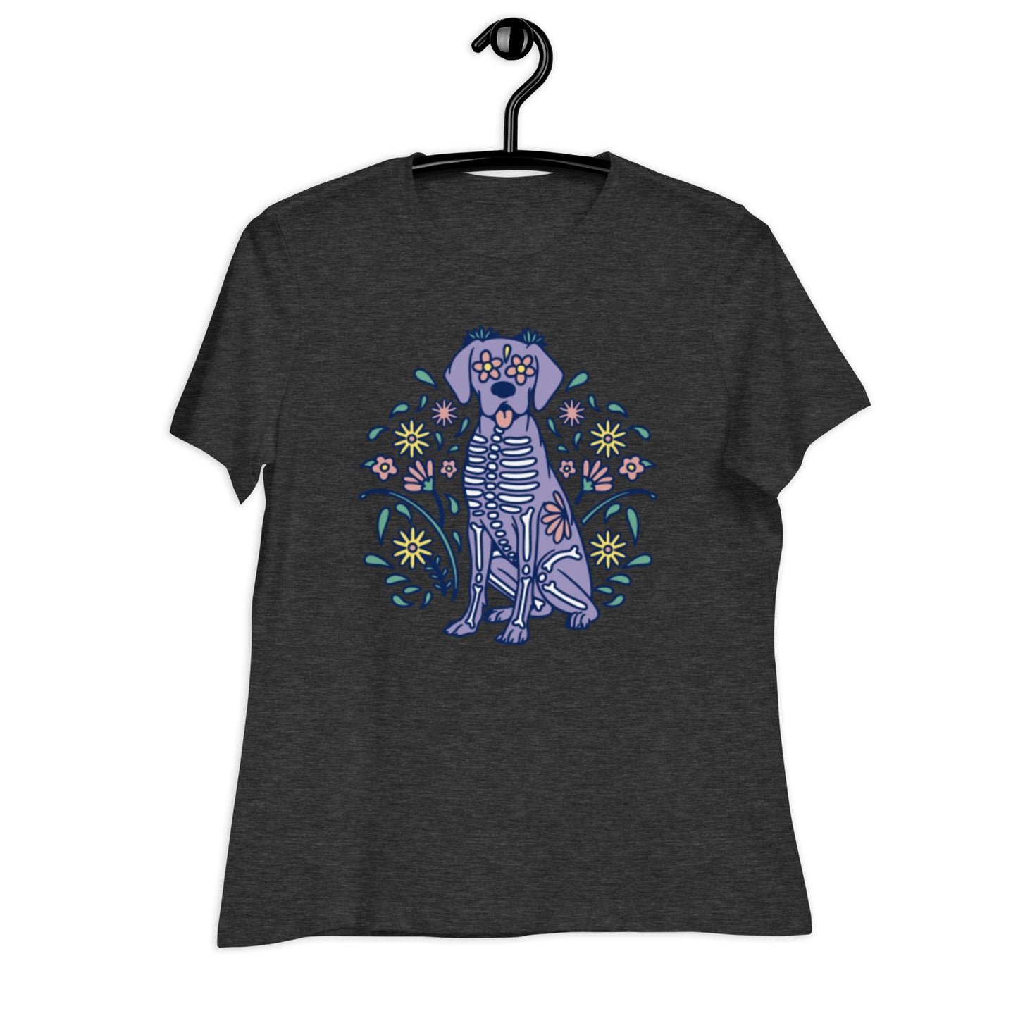 Women's Sugar Skull Doggo Relaxed Sunshine Lasso T-Shirt