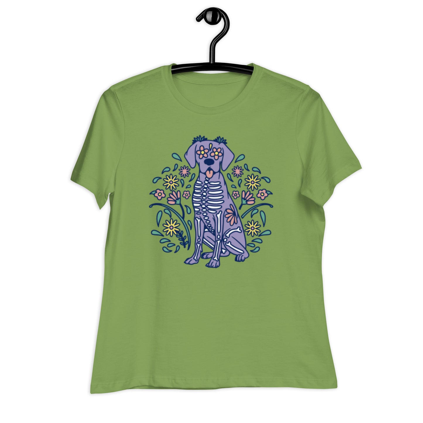 Women's Sugar Skull Doggo Relaxed Sunshine Lasso T-Shirt